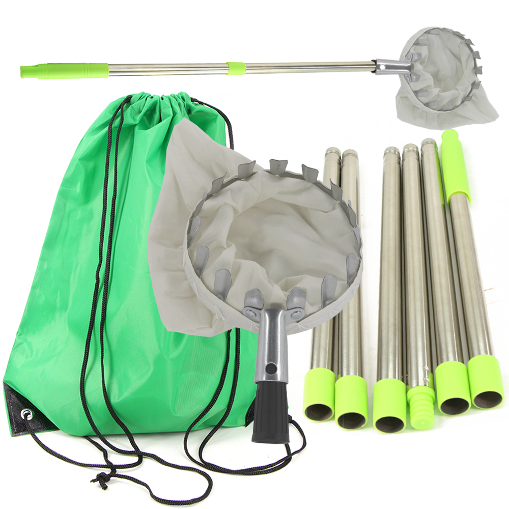 Fruit Picker Basket Telescopic Pole - سلة حديقة منتقي الفاكهة رئيس مع