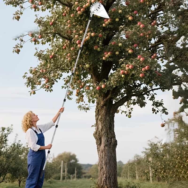 Fruit Picker Basket Telescopic Pole - عصا قابلة للتعديل بطول 12 قدمًا