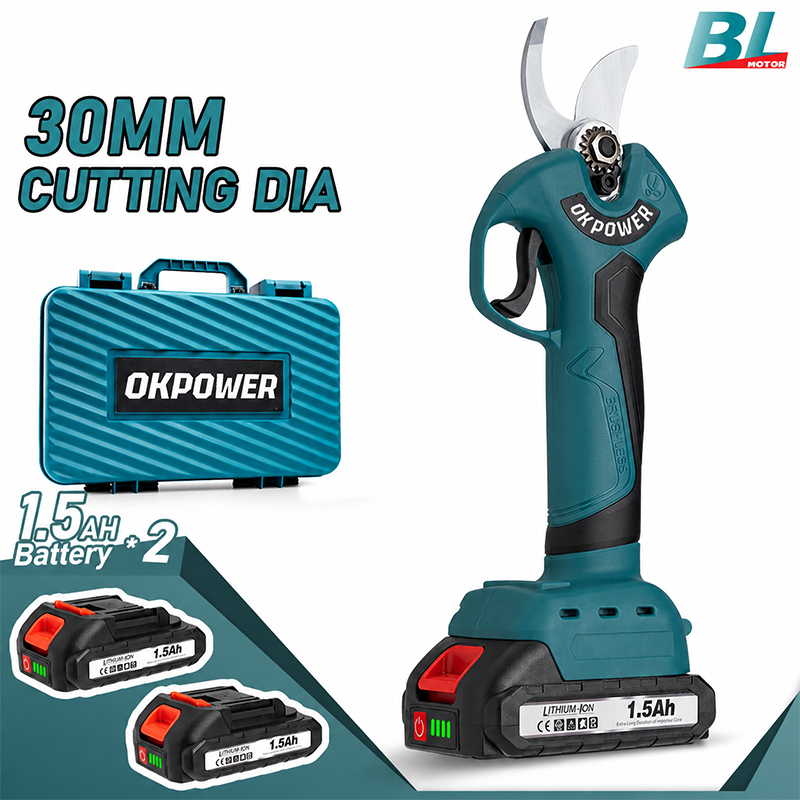 Cordless Electric Pruning Shears 30Mm - مقص تقليم كهربائي بدون فرشاة، 4