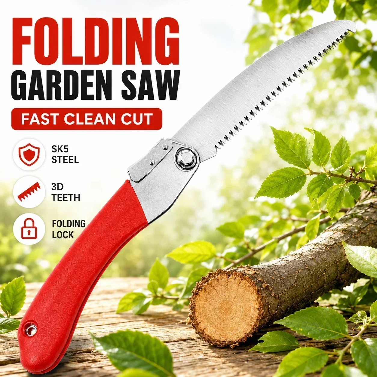Pruning Saw Folding Hand Saw Tree - منشار تقليم قابل للطي 210 مم